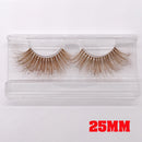 Xinemilin BLONDE 3D mink fake lashes wholesale natural individual brown false eyelashes makeup 15 25mm lash extension supplies