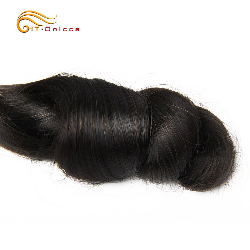 Paquetes rizados 5 Unids / lote Paquetes de cabello humano peruano Extensiones de cabello humano de color natural para mujeres negras