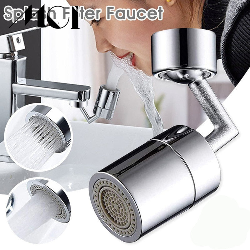 2 Modes 720 Degree Rotating Faucet Spray Head Filter Adapter Water Saving Tap Universal Splash Aerator Bathroom Kitchen Tools