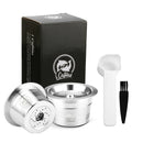 For Caffitaly Tchibo Cafissimo ALDI Expressi Refillable K-fee Coffee Capsule Pod Filters Stainless Steel Cafeteira Tamper Spoon