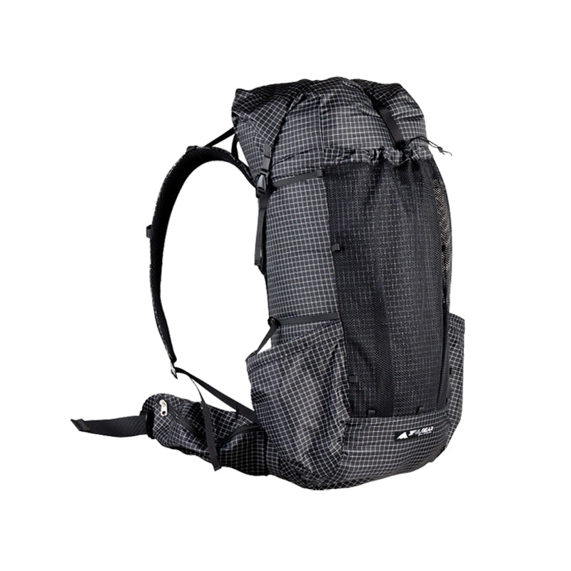 3F UL GEAR Qi Dian Pro Mochila de senderismo Paquete de camping ultraligero Mochila de viaje Mochilas de trekking 46 + 10L