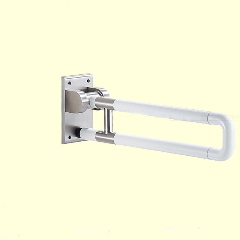 Flip Up Toilet Safety Frame Rail Shower Grab Bar for Elders Senior Kids Care, Bathroom Handrail, Folding Seat, Bath Chair