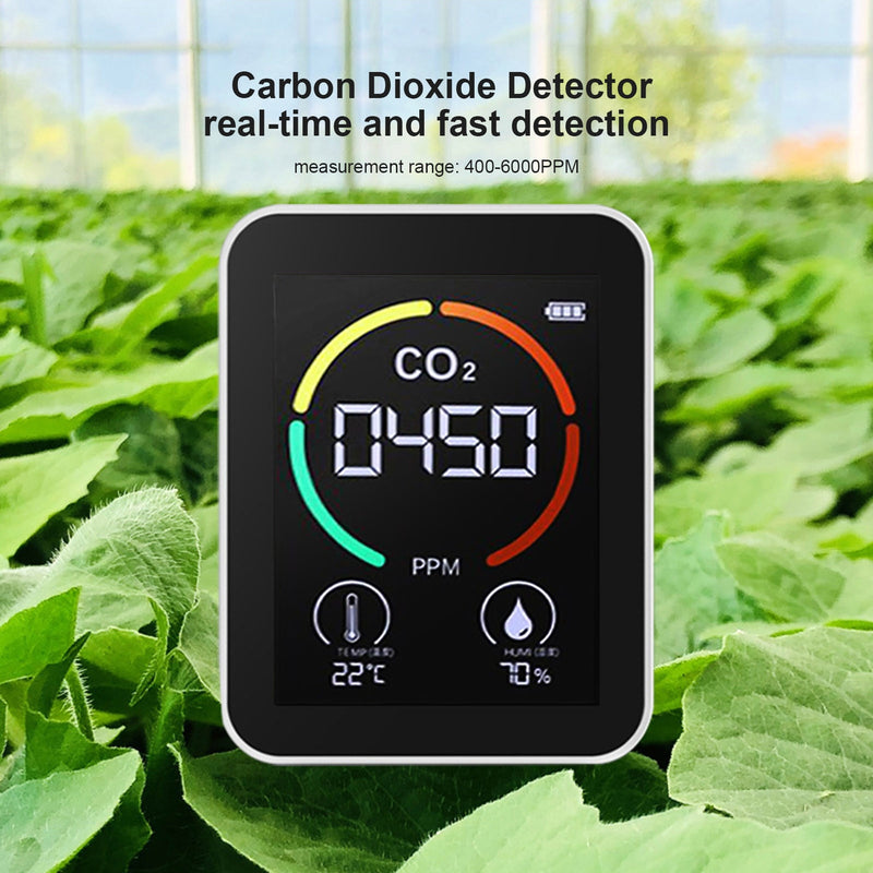 Sensor de CO2, Detector de aire, Detector de dióxido de carbono, producción agrícola, invernadero, medidor de CO2, Monitor de calidad del aire, detector de CO2