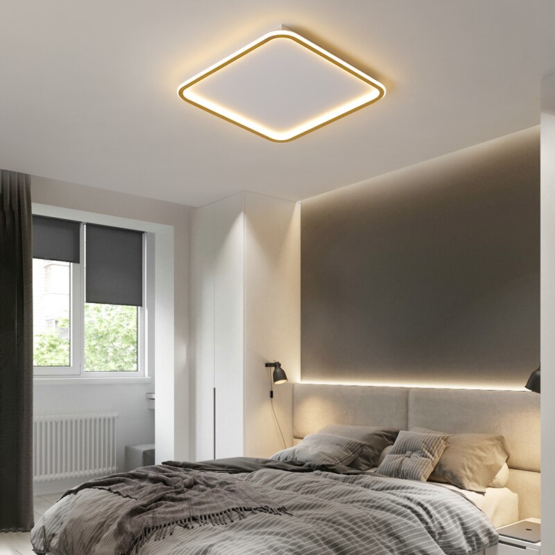 Ceiling LED Lights For Living room Bedroom Fixtures Ring Modern Gold Bedroom Lighting Indoor Home Decoration Plafon Lamp Lustre