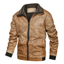 Mountainskin Winter Mens PU Jacket Thick Warm Men&