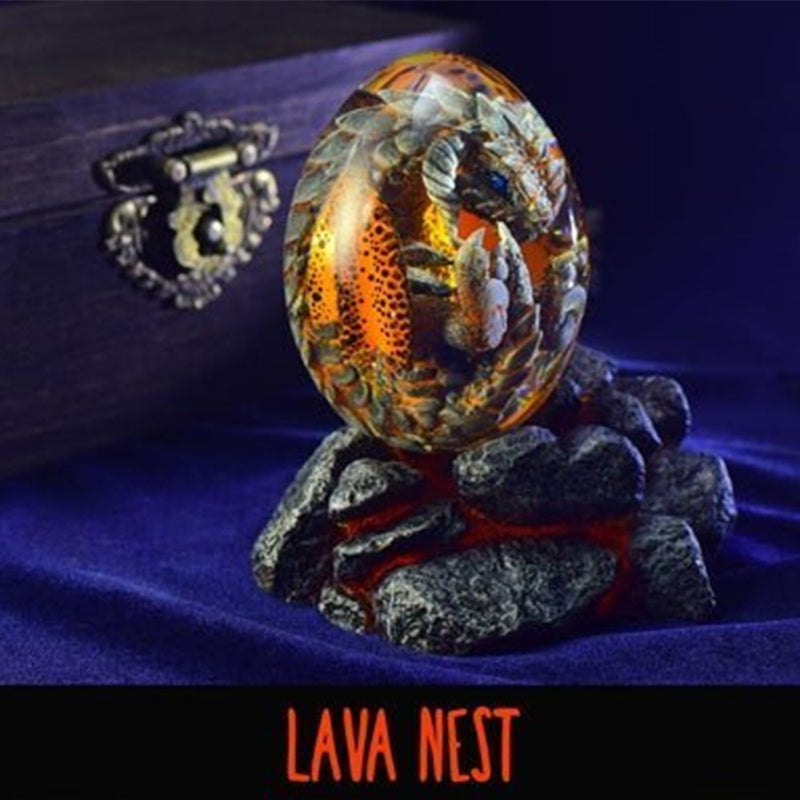 Halloween Decoration Dinosaur Egg Statue Lava Dragon Egg Ornamental Collection Resin Crystal Minerale Gemstone Reiki Home Decor