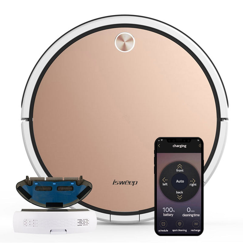 Isweep X3 Robot Vacuum Cleaner APP Control Wet and Dry Mop Smart Home Appliance Auto Recharge Good Package Preferred Gift