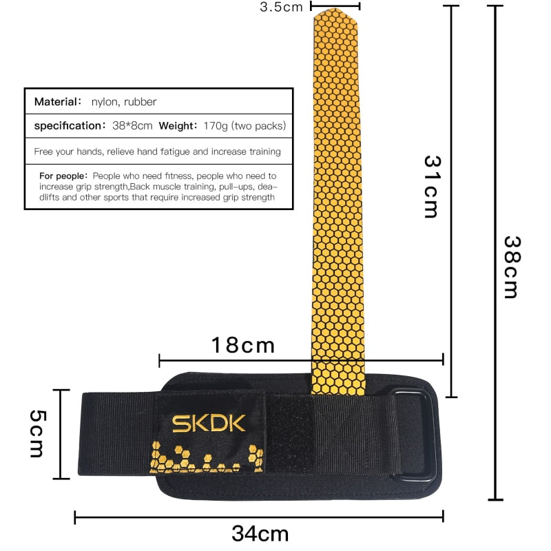 SKDK Gym Sport Wristband Fitness Dumbbells Training Wrist Support Straps Weightlifting Wristband Sport Professional Training