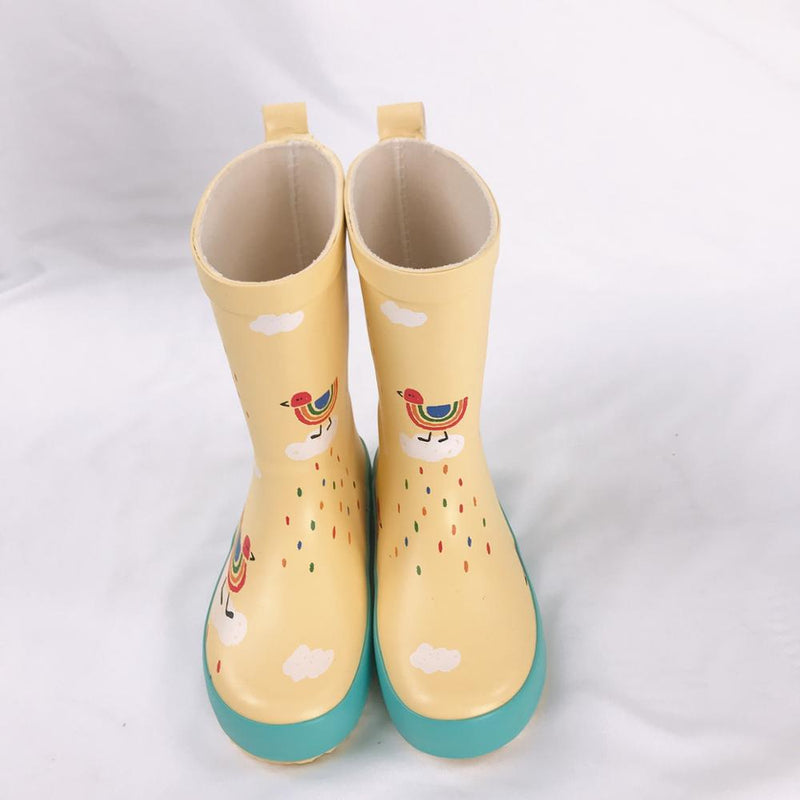 Regenschuhe Kinder Mädchen Niedlichen Cartoon gedruckt Kinder Gummistiefel Kalosze Dla Dzieci Wasserdichte Baby Wasserschuhe