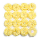 240PCS 5.5cm 2" Pearl Cluster Rhinestone Center Chiffon Hair Flower Hand Sewing Flower Boutique For Baby Headbands