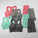 Workout Clothes For Women Seamless Yoga Sports Suits Sport Bra Top+High Waist Fitness Shorts 2 Piece Gym Set Running Sportswear