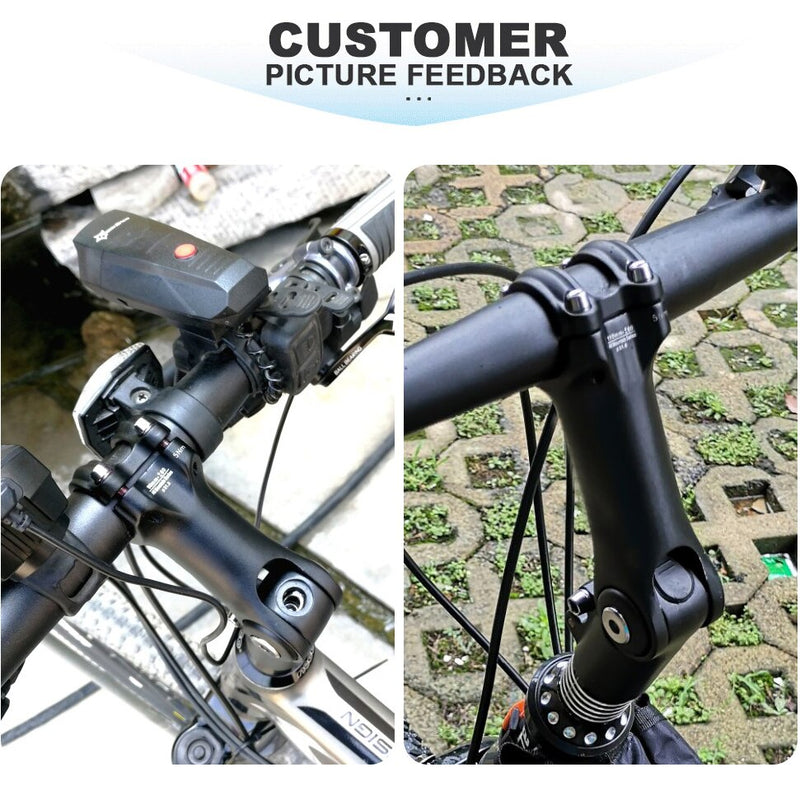 Adjustable Angle Bicycle Stem 25.4/31.8mm Handlebar Stem Riser Aluminum Alloy Front Fork Stem Adapter Mountain Bike Stem Parts