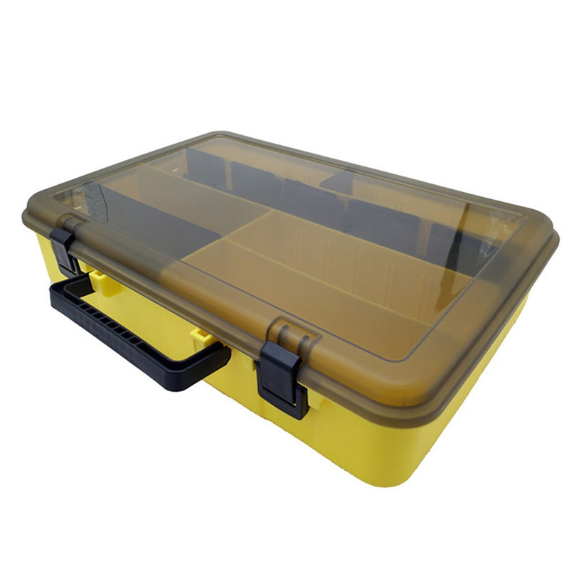 Doppelschichtige Angelgerätbox mit großer Kapazität, multifunktionale Aufbewahrungsbox für Karpfenangelzubehör, tragbare Angelköderbox