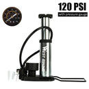 WEST BIKING 120PSI Bicycle Pump Fit Presta Schrader Aluminum Alloy Bike Inflator Foot Pedal Portable Floor Air Inflator Pump