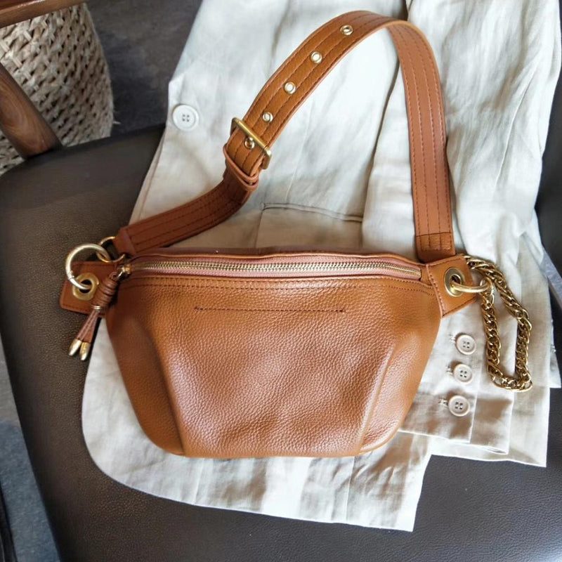 BRIGGS, riñonera, riñonera para mujer, marca de diseñador, bolso de lujo, calidad, bolso de cuero genuino para mujer, riñonera, bolsos para mujer