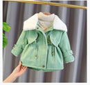 Girls Jackets 2021 New Winter Coat Foreign Style Children&