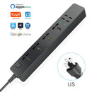 WIFI Smart Power Strip Universal Works With Alexa Googlehome Multi Plug  four takes 6AC Socket  4 USB Voice Contro UK/EU/US/AU