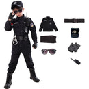 Children Traffic Special Police Halloween Carnival Party Performance Policemen Uniform Kids Army Boys Cosplay Costumes 110-160CM