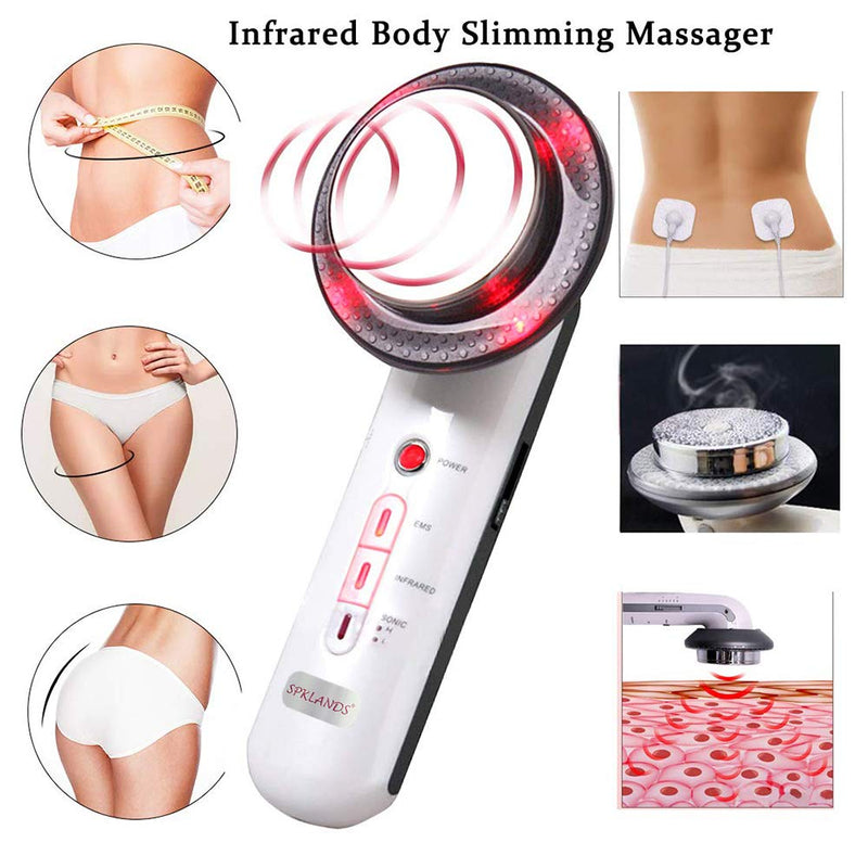 3 in1 Slimming Far Infrared EMS Ciliometer Body Massager Body Beauty Skin Care Thin Face Body Massager Weight Loss Vibration