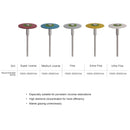 AZDENT Dental (HP) 26mm Rubber Diamond Polish Wheels for Zirconia Porcelain PFM Emaxs Dental Lab Polisher Wheel Disc