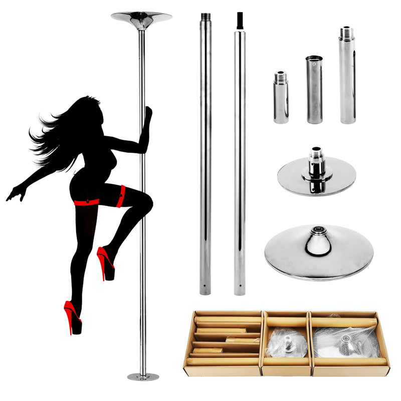 45mm Professional Golden Stripper Pole Dance Spin Pole Removable Home Fitness Exercise Training Pole D POLE Kit Freeshipping