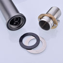 Bathroom Mixer Sink Tap Hot Cold Solid Brass Basin Faucet Gunmetal Deck Mounted Single Hole One Handle Vanity Water Tapware