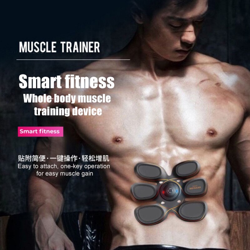 EMS Muscle Stimulationr Newest Phone App Control Timulator Belt Fitness Exercise Machine for Abdomen Muscle Arms Leg