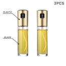 Kitchen Baking Oil Spray Vinegar Bottle Stainless Steel Nozzle Glass Oil Bottle BBQ Water Gravy Boats Grill Sprayer Cooking Tool