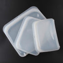 3pcs/Pack Silicone Reusable Food Storage Bags Airtight Ziplock Sandwich Snack Bags Microwave Dishwasher Freezer Safe Fresh Bags