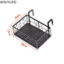 Hanging Rack Organizer Flower Pot Storage Basket Rack Closet Holders Balcony Rail Planter Shelf Fence Railing Flower Pots Holder