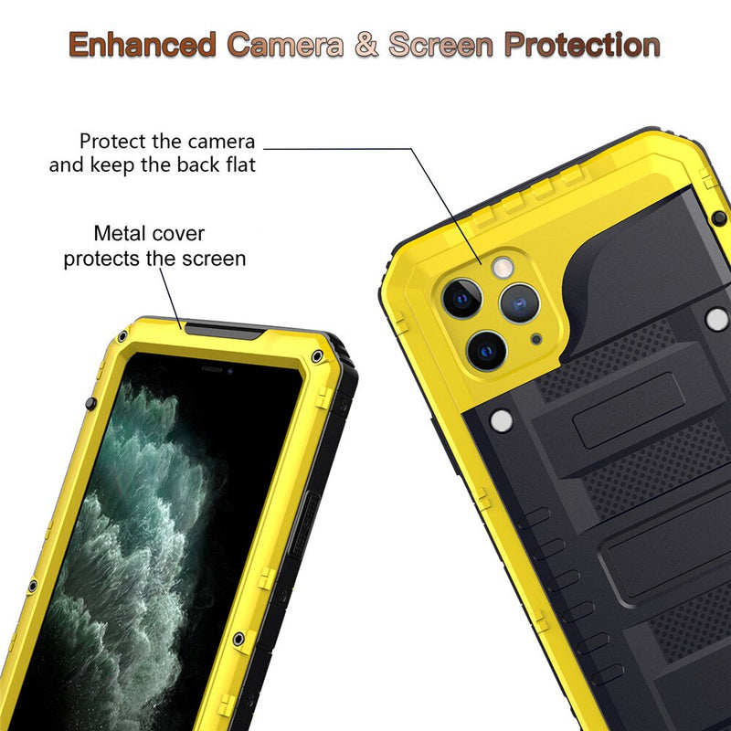 Luxury Metal Aluminum IP68 Waterproof Phone Case for iPhone SE 2 11 Pro Max XR X 6 6S 7 8 Plus XS Max Shockproof Dustproof Cover