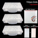 Herramientas de pintura de diamantes, accesorios, caja de almacenamiento, contenedor, accesorios de bordado de diamantes, caja contenedora de mosaico de piedra