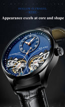 AILANG Genuine Brand Men&#39;s Double Tourbillon Luminous Direct-looking Mechanical Watch Automatic Watch Men&#39;s Watch   Hollow Movem