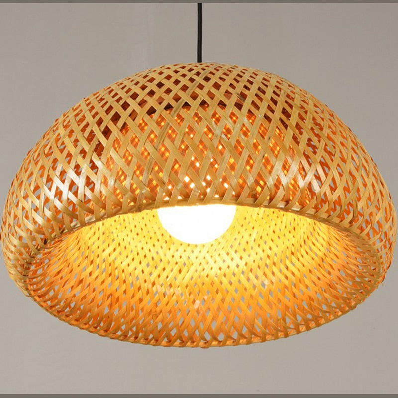 New Chinese Style Pendant Lamp Bamboo Light Fixture for Dining Room Decoration Loft Restaurant Suspension Luminaire Hanglamp