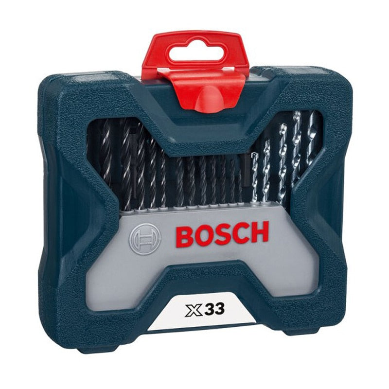 Bosch, 33 piezas, combinación de broca helicoidal, broca de metal, broca para mampostería, broca para carpintería, juego mixto de cabeza de destornillador