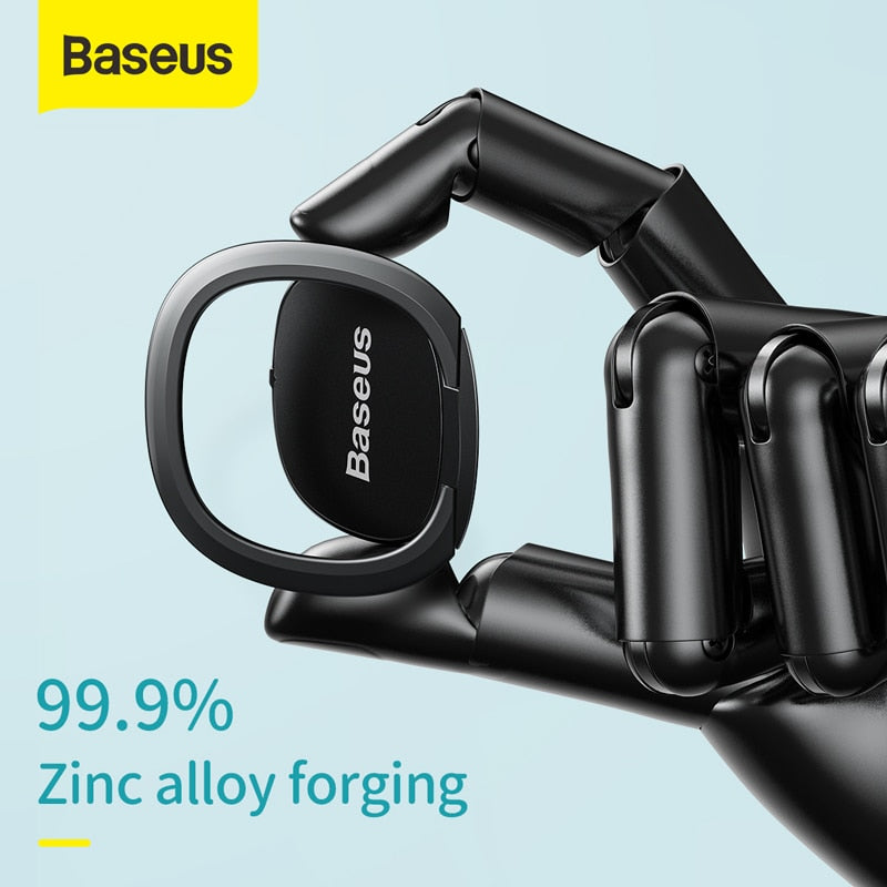 Baseus Ultra Slim 2,1mm soporte para anillo de dedo de teléfono soporte de escritorio Universal para iPhone Samsang para soporte magnético para teléfono de coche