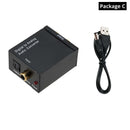 Grwibeou USB DAC Digital To Analog Audio Converter RCA R/L Output Optical Digital Stereo Audio SPDIF Coaxial To Analog DAC USB