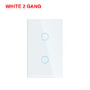 Interruptor táctil Wifi inteligente No requiere cable neutro Smart Home 1/2/3 Gang interruptor de luz 220V compatible con Alexa Tuya App 433RF remoto