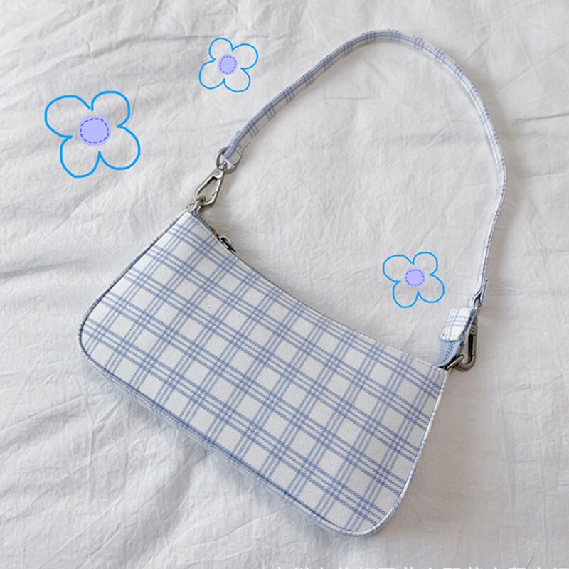 Women Vintage Shoulder Bag Canvas Small Shoulder Bag Ladys Fashion Subaxillary Bags Luxury Style Handbag Bella