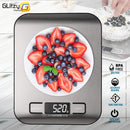 Küchenwaage Digital 5/10kg 1g Elektronische Waage Gramm und Unzen Edelstahl-Messwaage zum Wiegen von Lebensmitteln, Kaffee, Backwaren