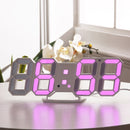Digital Alarm Clock Desk Table Clock Curved LED Screen Alarm Clocks for Kids Bedroom Temperature Snooze Function Home Decor