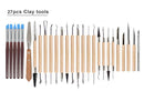 DIY Art Clay Sculpting Kit Sculpt Smoothing Cera Talla Cerámica Herramientas de cerámica Moldeadores de polímeros Herramienta tallada de modelado con bolsa