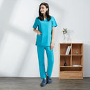 Hospital Operating Room Black Blue Nurse Scrubs Set Beauty Salon Work Uniform Medical Surgical Tops Pants Pet Doctor Workwear