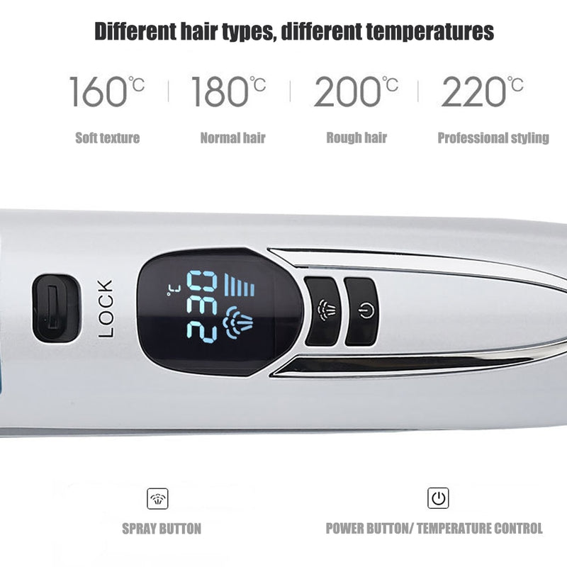 Steam Hair Straightener Brush Vapor Professional Hair Straightening Brush Moisturizing Care Hair Straightening Irons Comb