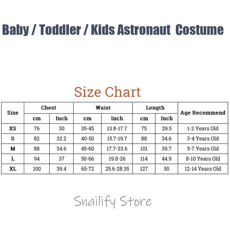 SNAILIFY Silber Spaceman Overall Jungen Astronaut Kostüm für Kinder Halloween Cosplay Kinder Pilot Karneval Party Kostüm