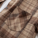 Plaid Shirts Women Top And Blouses Long Sleeve Oversized Cotton Ladies Casual Blusas One Pocket Loose Female Checked Shirt 2022