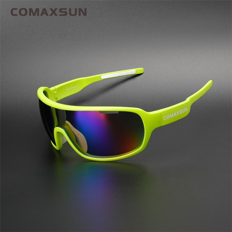 Gafas de ciclismo polarizadas COMAXSUN, gafas de protección para montar en bicicleta, gafas de conducción, pesca, deportes al aire libre, gafas de sol UV 400 3 lentes