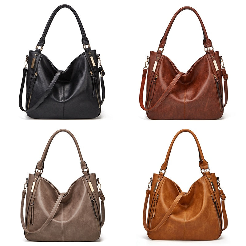 FUNMARDI, bolsos de lujo de cuero suave para mujer, bolsos de marca de diseñador, bolso de hombro de alta capacidad, bolsos de mano para mujer WLHB2213