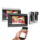 TMEZON 1080P Video Türsprechanlage Haussprechanlage Wireless WiFi Smart IP Video Türklingel 7 Zoll mit kabelgebundener Türklingel TUYA APP