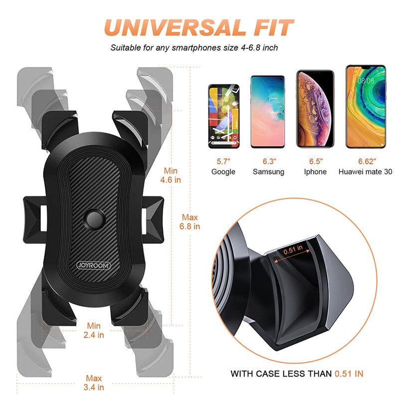 Universal-Fahrrad-Handyhalter, Motorrad-Fahrrad-Handyhalter Lenkerständer Halterung Halterung Handyhalter für iPhone Samsung